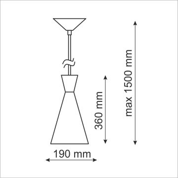 Polux MODERN 305466 Závěsná lampa 1x20W LED/E27 IP20