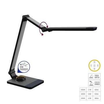 Prezent AKAN 31212 Stolní lampa 1x9W/LED 447lm IP20