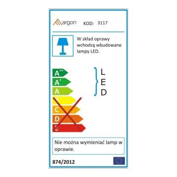 Zuma Line LUSTRO 3117 Zrcadlo 1x36W/LED 3000/4000/6000k 626lm ip44