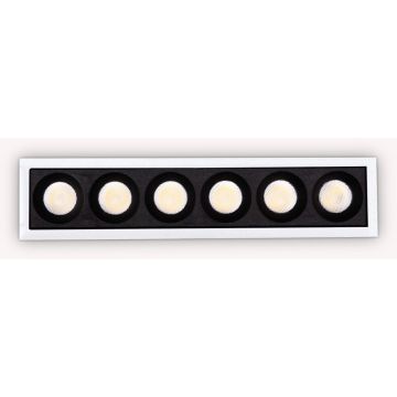 Ideal Lux LIKA 327501 Stropní lampa s podhledovou montáží 1x10W/LED 3000K ip20