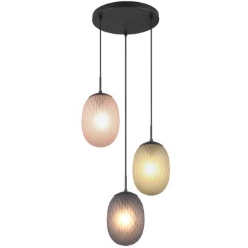 Trio FACETTE 364230317 Závěsná lampa 3x25w/e27 ip20