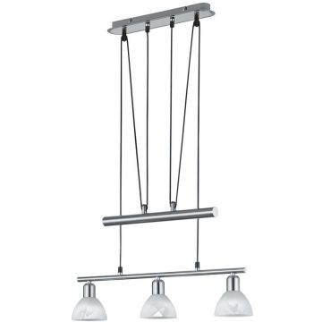 Trio LEVISTO 371010307 Závěsná lampa 3x40w/e14 3000k 400lm ip20