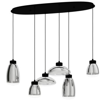 Eglo SARNARRA 390301 Závěsná lampa 6x5.4W/LED 2700K 3060LM IP20