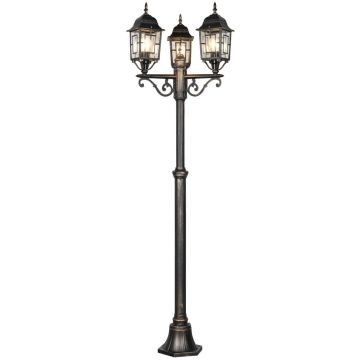 Trio VOLTURNO 405960328 Pouliční lampa 3x60w/e27 ip23