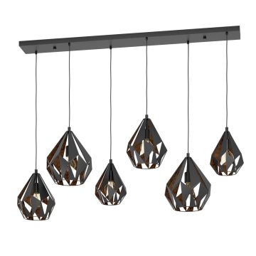Eglo CARLTON 1 43846 Závěsná lampa 6x40W/E27 IP20