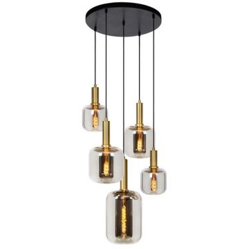 Lucide JOANET 45494/15/65 Závěsná lampa 5x40w/e27 ip20