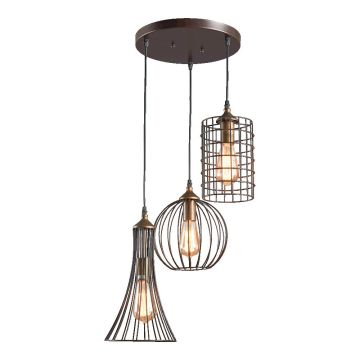 Prezent TRION 46073 Závěsná lampa 3x60W/E27 IP20