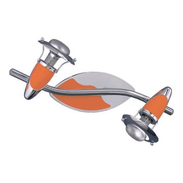 Prezent ZEUS CH/ORANGE 472 Bodové světlo 2x40W/E14/R50 IP20