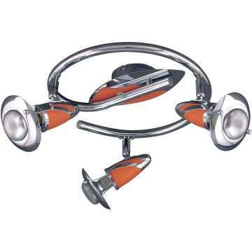 Prezent ZEUS CH/ORANGE 473 Bodové světlo 3x40w/e14_r50