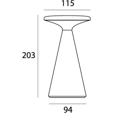 Maxlight FUNGHI T0064 Stolní lampa 1x1.6w/led 2700k 160lm ip44