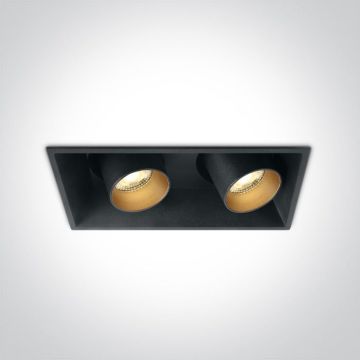 One Light The Recessed Cylinders 51211C/B/W downlight wpuszczany 2x11W/LED 820lm 3000K IP20