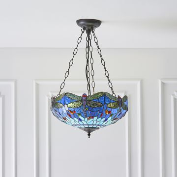 Endon DRAGONFLY BLUE 64075 Závěsná lampa 3x60W/E27 IP20