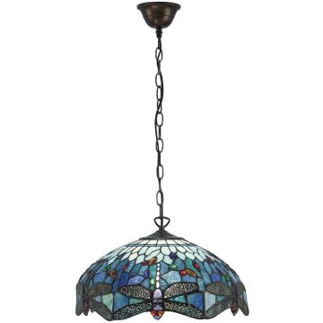 Endon DRAGONFLY BLUE 64080 Závěsná lampa 3x60W/E27 IP20