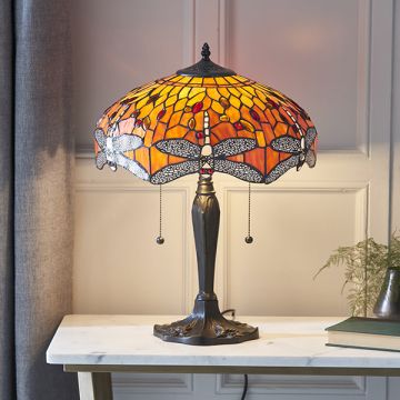 Endon DRAGONFLY FLAME 64093 Stolní lampa 2x60W/E27 IP20