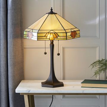 Endon NEVADA 64286 Stolní lampa 2x60W/E27 IP20