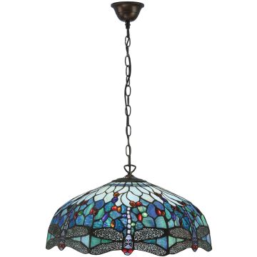 Endon DRAGONFLY BLUE 66148 Závěsná lampa 3x60W/E27 IP20