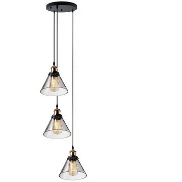 Altavola Design NEW YORK LOFT LA034/CO3_smoky Závěsná lampa 3x40W/E27 IP20