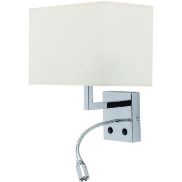 Nowodvorski HOTEL LED 6800 Nástěnná lampa 1x60W; 1x2,2W/E27/LED 4000K IP20