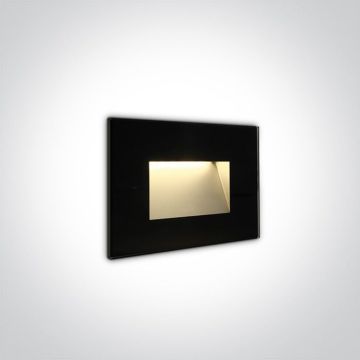 One Light The Glass Face 68076/B/W lampa schodowa 1x3W/LED 200lm 3000K IP65