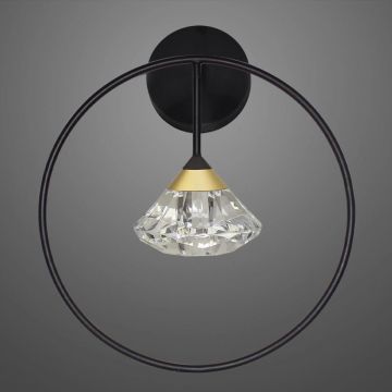Altavola Design Tiffany LA059/W_black Nástěnná lampa 1x1x3W/LED 3000K 180lm IP20