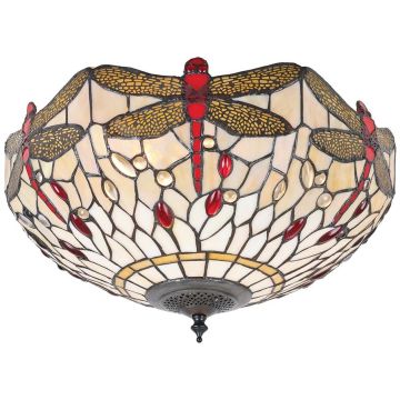 Endon DRAGONFLY BEIGE 70723 Stropní lampa 2x60W/E27 IP20