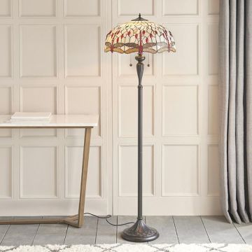Endon DRAGONFLY BEIGE 70940 Stojací lampa 2x60W/E27 IP20