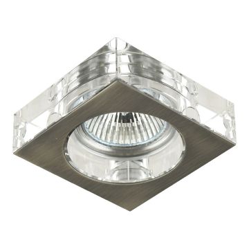 Prezent ELEGANT GLASS FIX 71009 Dekorativní vestavěný reflektor 1x50W/GU10 IP20
