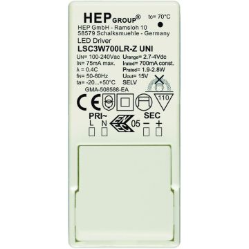Astro Lighting LED DRIVER 6008093 Napájecí zdroj IP20