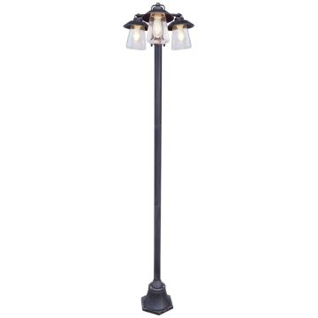 Lutec CATE 7264230213 Pouliční lampa 3x60w/e27 ip44