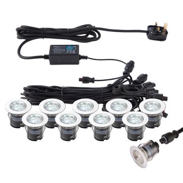 Endon IKONPRO CCT 76616 Vjezdová lampa 10x0,75W/LED 6500K/20000 280LM IP67