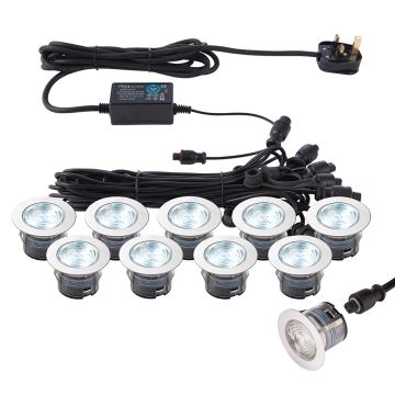 Endon IKONPRO CCT 76617 Vjezdová lampa 10x0,75W/LED 6500K/20000 410LM IP67