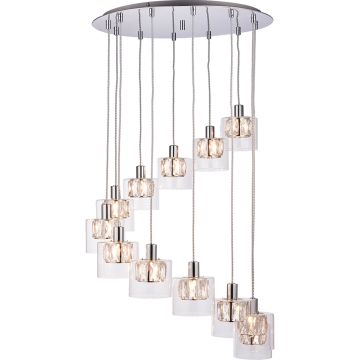 Endon VERINA 76518 Závěsná lampa 12x28W/G9 IP20