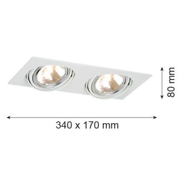 Argon OLIMP 785 Zasouvací osvětlení 2x6W/G9 IP20