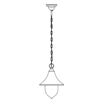 Norlys FIRENZE 800A/W Závěsná lampa 1x9W/E27 IP54