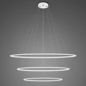 Altavola Design Ledowe okręgi LA075/P_100_in_4k_white Závěsná lampa 3x130W/LED 4000K 8970lm IP44