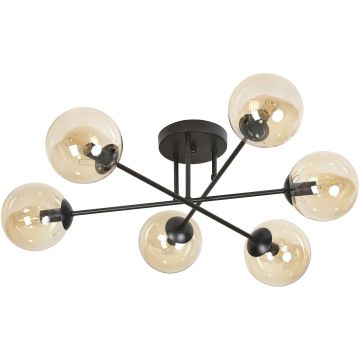 Emibig BRENDI 833/6B Stropní lampa 6x3W/E14/T26 IP20