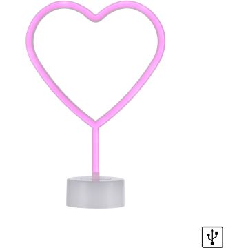 Paul Neuhaus NEON-HERZ 85028-87 Nástěnná lampa 1x1W/LED multikolor 1lm ip20