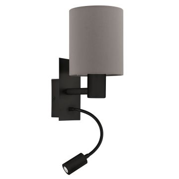 Eglo PASTERI 900701 Nástěnná lampa 1x40W/E27|1x3,8W/LED 320lm IP20