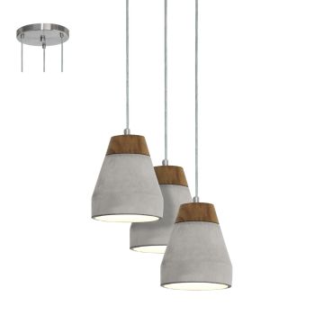 Eglo TAREGA 95526 Závěsná lampa 3x60W/E27