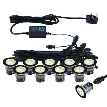 Endon IKONPRO 99765 Vjezdová lampa 10x0.75W/SMD 4014 3000K|4000K IP67