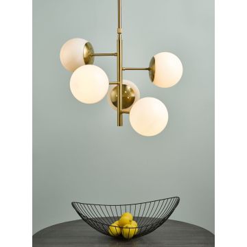 Dar Lighting BOMBAZINE BOM0535 Závěsná lampa 5x40W/E14