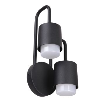 Italux SORANO C49-2/BK-9 Nástěnná lampa 2x6W/LED 1550LM IP44
