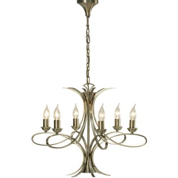 Endon PENN CA7P6BB Lustr 6x40W/E14