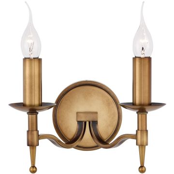 Endon STANFORD CA1W2B Nástěnná lampa 2x40W/E14