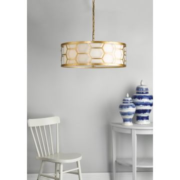 Dar Lighting EPSTEIN EPS0412 Závěsná lampa 4x60W/E27