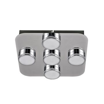 Italux MARCEL HD-4011N-05-9051D CH Stropní lampa 5x5W/LED