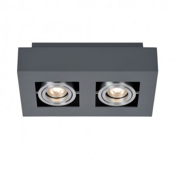 Italux CASEMIRO IT8002S2-BK/AL Nástěnné osvětlení 2x50W/GU10