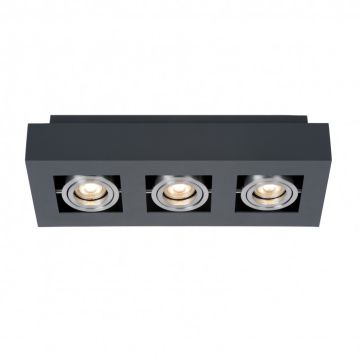 Italux CASEMIRO IT8002S3-BK/AL Nástěnné osvětlení 3x50W/GU10