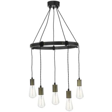 Dar Lighting IVAN IVA0531 Závěsná lampa 5x60W/E27 IP20