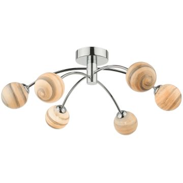 Dar Lighting IZZY IZZ0650-07 Stropní lampa 6x40W/G9